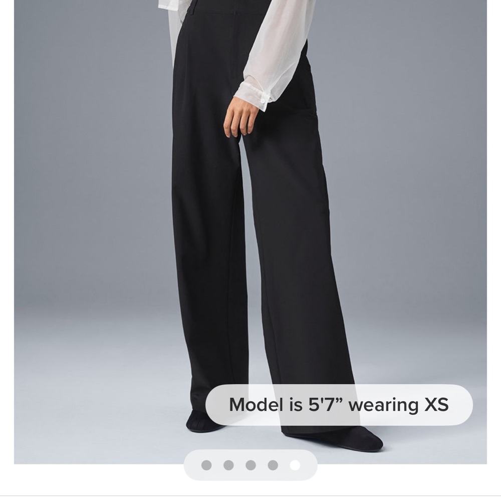 ALO YOGA HIGH WAIST PURSUIT TROUSER SIZE SMALL.